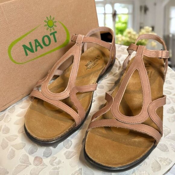 NEW Naot Dorith Supportive Leather Strappy Sandals Flats Women’s Size 42 US 11 - Picture 5 of 14